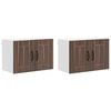 vidaXL Armadietto a muro LUCCA 2 pz Rovere Marrone