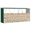 vidaXL Capannone da Giardino in Acciaio Zincato 330x84x152cm Verde