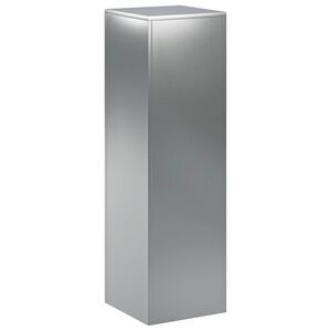 vidaXL Supporto per piante Argento 30 x 30 x 100 cm Acciaio