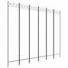 vidaXL Divisorio a 4 Pannelli Bianco 240x200 cm Tessuto