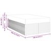 vidaXL Struttura del letto con materasso Crema 120 x 190 cm Tessuto