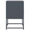 vidaXL Comodino Antracite 36x39x60,5 cm in Acciaio