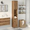 vidaXL Armadietto Bagno Rovere 30x30x190 cm Legno Multistrato