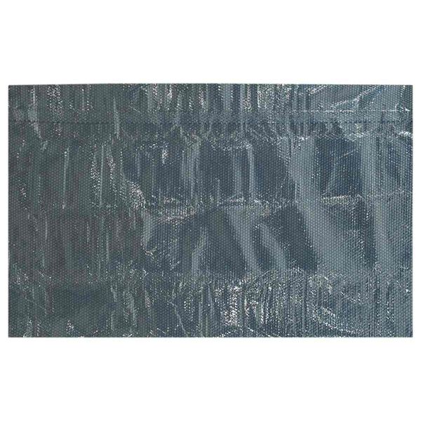 vidaXL Pellicola Galleggiante Solare PE Piscina 600x400 cm Nero e Blu