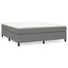 vidaXL Struttura Letto a Rete a Molle Grigio Scuro 160x200 cm Tessuto