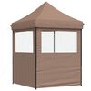 vidaXL Tenda Party Marrone 200 x 200 x 306 cm Tessuto Oxford