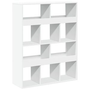 vidaXL Libreria Bianca 100x33x125,5 cm in Truciolato