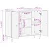 vidaXL Credenza 90x33x75 cm in Legno Massello di Mango