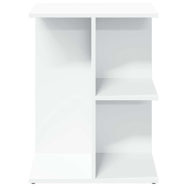 vidaXL Comodino Bianco 46,5x29x61 cm in Legno Multistrato