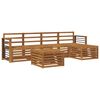 vidaXL Set di divani da esterno 6 pz Naturale