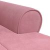 vidaXL Chaise Lounge con cuscino Rosa 91 x 157 x 91 cm Velluto