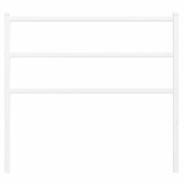 vidaXL Testiera di Ricambio in Metallo Bianco 107 cm