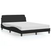 vidaXL Struttura letto Dover Nera 135x190 cm in Similpelle