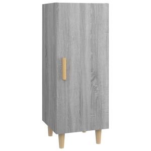 vidaXL Credenza Grigio Sonoma 34,5x34x90 cm in Legno Multistrato