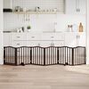 vidaXL Cancello Cani Pieghevole Rovere Marrone 6 Pannelli 300cm Pioppo
