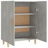 vidaXL Credenza Grigio Cemento 70x34x90 cm in Legno Multistrato