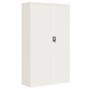 vidaXL Armadio Classificatore Bianco 105x40x180 cm in Acciaio
