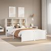 vidaXL Letto Libreria senza Materasso Bianco 120x190 cm Legno di Pino