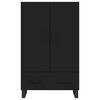 vidaXL Credenza Nera 69,5x31x115 cm in Legno Multistrato