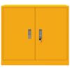 vidaXL Armadio Giallo senape 80 x 40 x 70 cm Acciaio