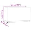 vidaXL Coperture Mobili Giardino 2pz 8Occhielli 125x55x75 Rettangolari
