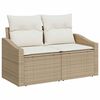 vidaXL Set Divano da Giardino 8 pcs Beige Poly Rattan