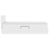 vidaXL Letto con contenitore e materasso Bianco Puro 90 x 190 cm