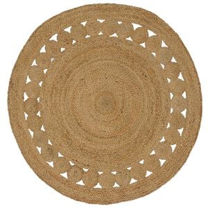 vidaXL Tappeti per area Naturale &Oslash; 120 cm Juta