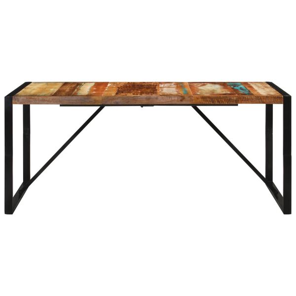 vidaXL Tavolo da Pranzo 175x90x76 cm in Legno Massello di Recupero