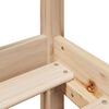 vidaXL Giroletto senza Materasso 100x200 cm in Legno Massello di Pino