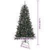 vidaXL Albero di Natale artificiale con 300 LED Verde 210 cm