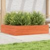 vidaXL Fioriera Giardino Marrone Cera 100x100x23 Legno Massello Pino