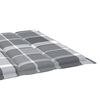 vidaXL Lettino Prendisole con Cuscino Tartan Grigio in Pino Impregnato