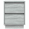 vidaXL Armadio da Notte con cassetto 2 pcs Grigio 39 x 34,5 x 50 cm