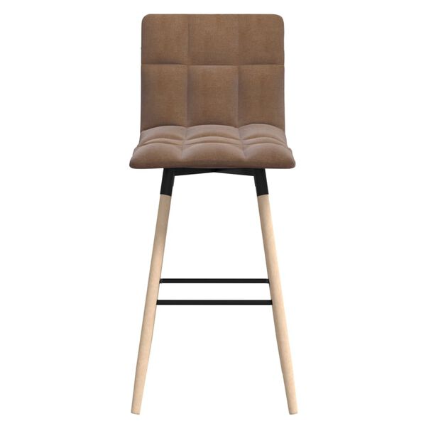 vidaXL Sgabelli da Bar 2 pz Tortora in Tessuto