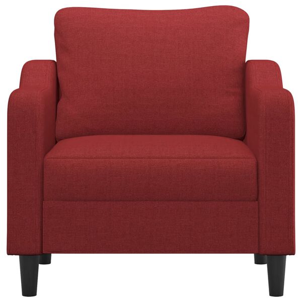 vidaXL Poltrona Rosso Vino 60 cm in Tessuto