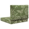 vidaXL Cuscino per divano da esterno 2 pcs Design a foglia Poliestere