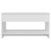 vidaXL Tavolino da Salotto Bianco 102x50x52,5 cm in Legno Multistrato