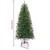 vidaXL Albero di Natale artificiale con 150 LED Verde 120 cm PE e PVC