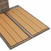vidaXL Doccia da giardino Grigio 60 x 80 x 214 cm Poly Rattan