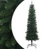 vidaXL Artificial Slim Christmas Tree 120 cm PE e PVC Verde