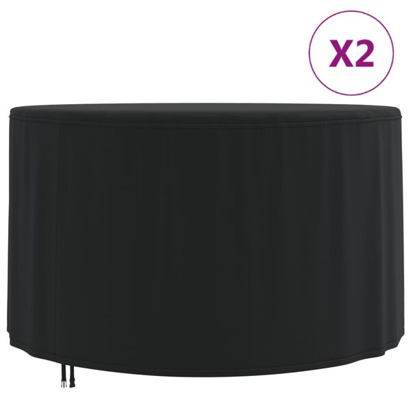 vidaXL Coperture per Mobili da Giardino 2pz &Oslash; 128x71 cm 420D Oxford