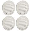 vidaXL Coperture per ventilazione d'aria 4 pz Argento 125 mm