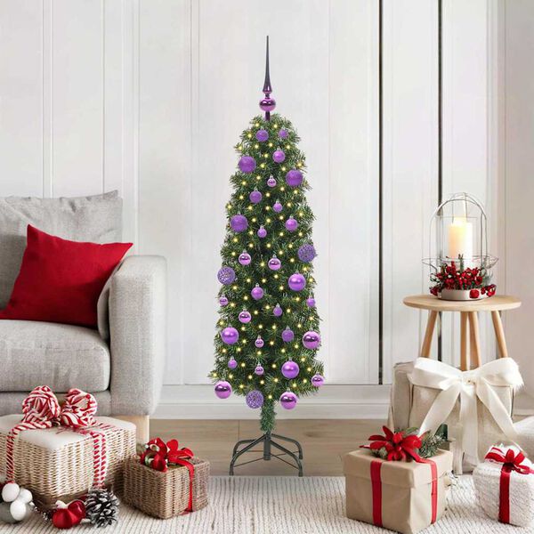 vidaXL Albero di Natale artificiale con 150 LED Verde 120 cm