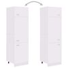 vidaXL Mobile per Frigo “Lyon” Bianco 60x57x207 cm Legno Multistrato