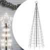 vidaXL Albero di Natale a LED con Punte 570 LED Bianco Freddo 300 cm
