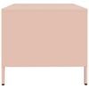 vidaXL Tavolino Rosa 101,5x50x43,5 cm in Acciaio Laminato a Freddo