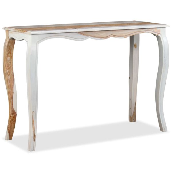 vidaXL Tavolo Consolle in Legno Massello di Acacia 110x40x76 cm