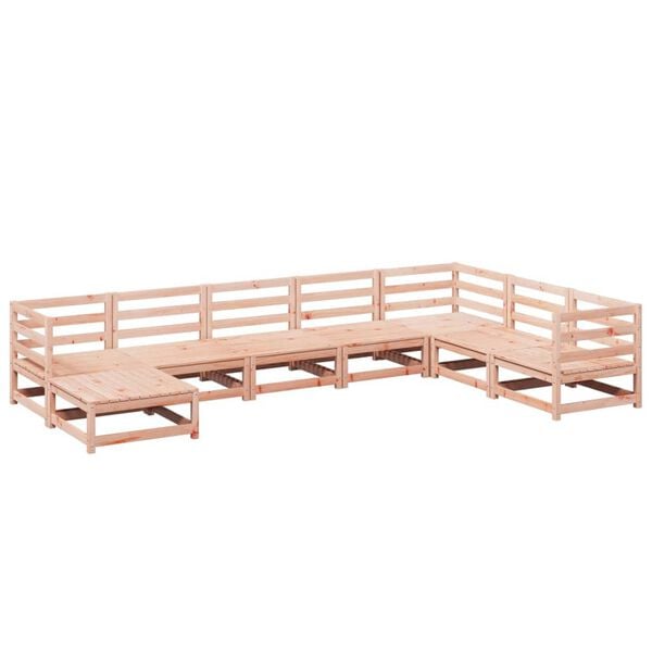 vidaXL Set Divani da Giardino 8 pz in Legno Massello Abete Douglas