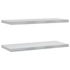 vidaXL Mensole a Muro 2 pz 75x30 cm Argento in Acciaio Inossidabile